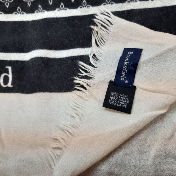 Brooksfield unisex scarf 100% WOOL lana - Picture 2 of 4